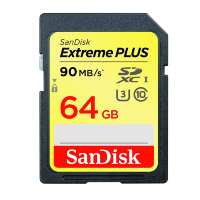Карта памяти SanDisk Extreme Plus SDXC 64Gb UHS-I U3 V30